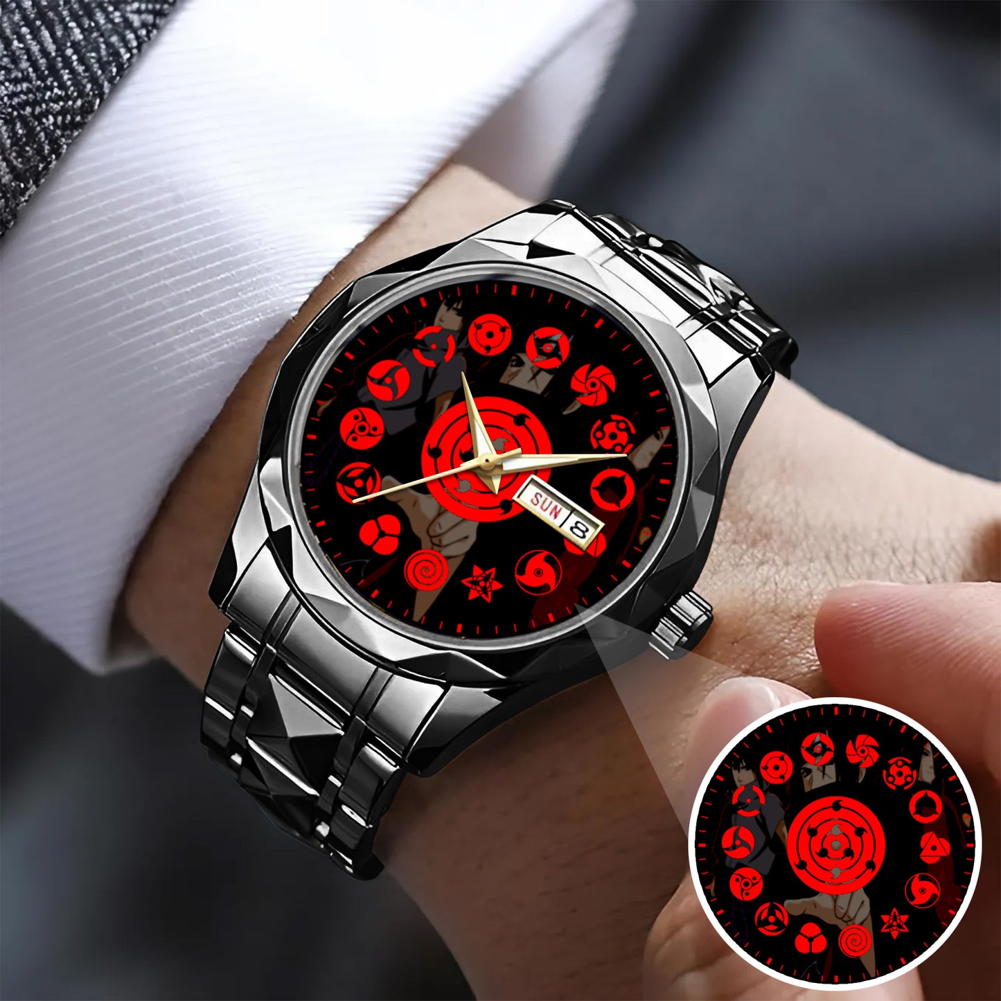 Anime Uchiha Clan Mangekyou Sharingan Art Watch