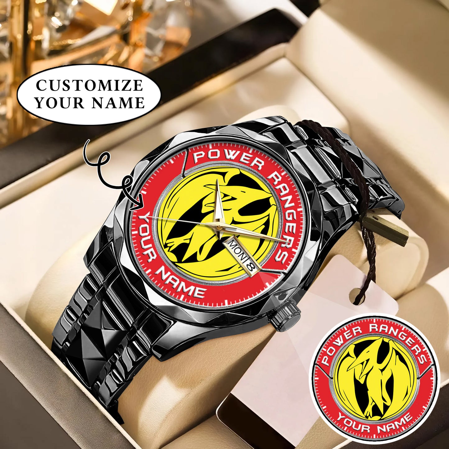 Mighty Morphin Power Rangers Pterodactyl Custom Name Watch