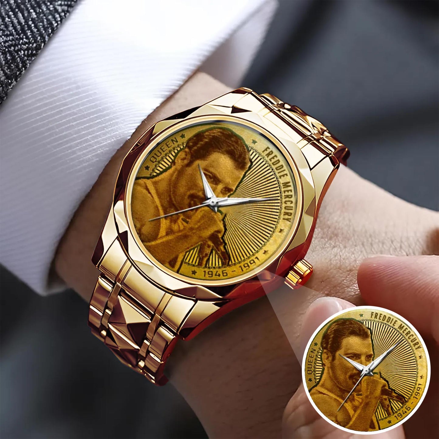 Freddie Mercury Stainless Steel Watch