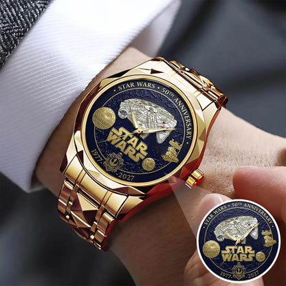 Star Wars 50th Anniversary Stainless Steel Watch