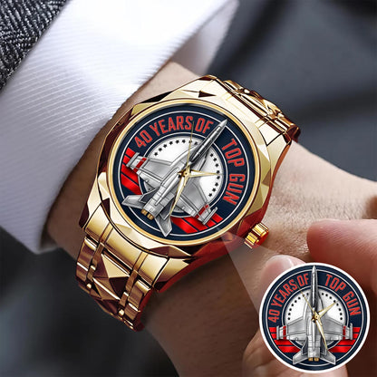 Top Gun 40th Anniversary Stainless Steel Watch