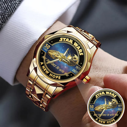 Star Wars 50th Anniversary Stainless Steel Watch