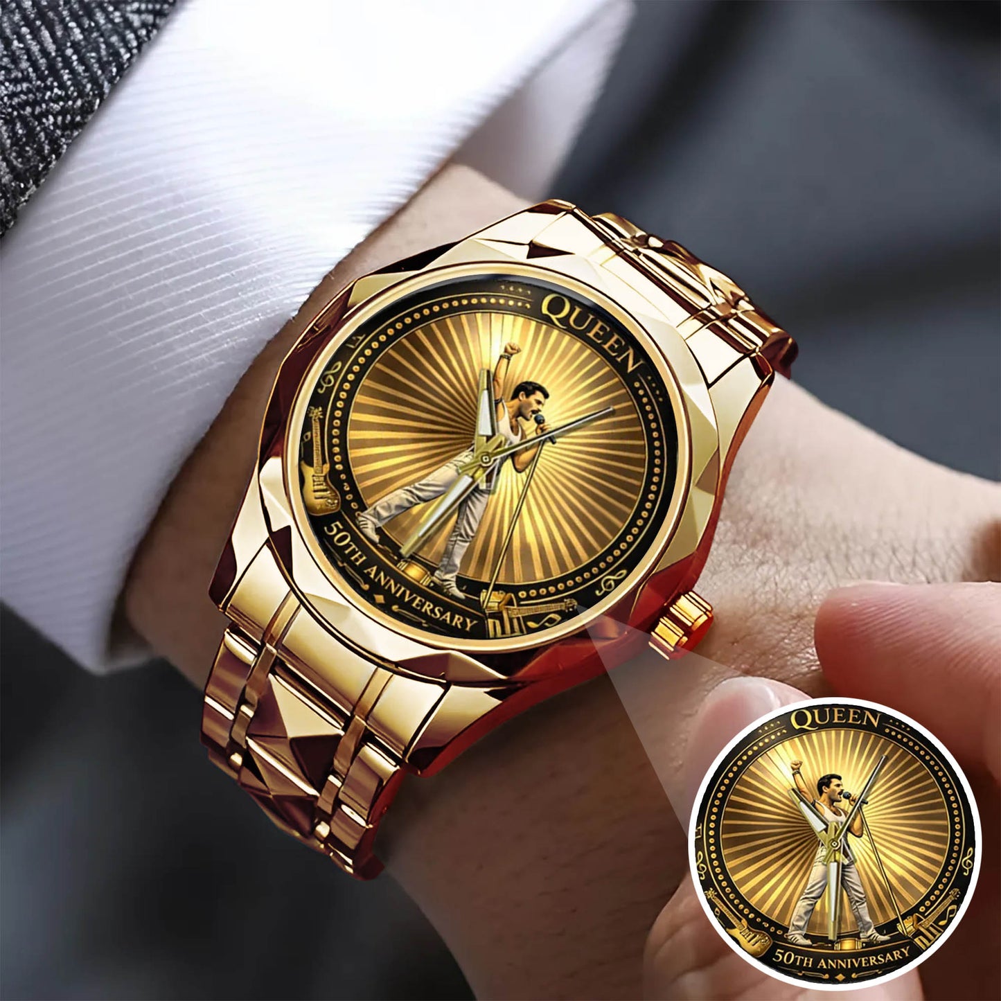 Freddie Mercury 50th Anniversary Stainless Steel Watch