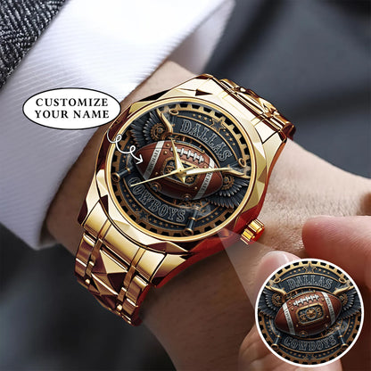 Custom Football Team Watch – Personalized Name Gridiron Edition