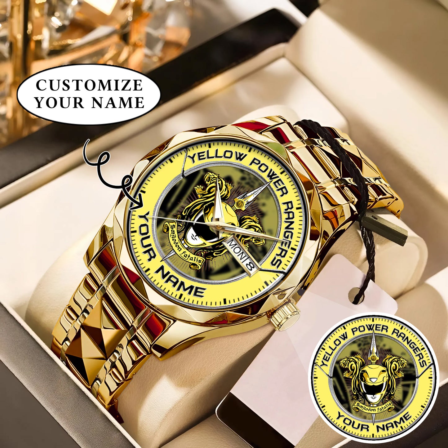 Mighty Morphin Power Rangers SaberTooth Custom Name Watch
