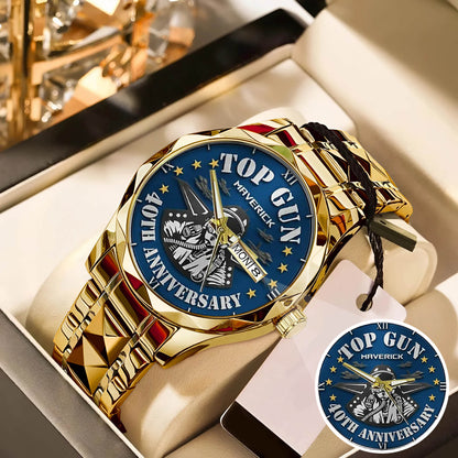 Top Gun 40th Anniversary Stainless Steel Watch