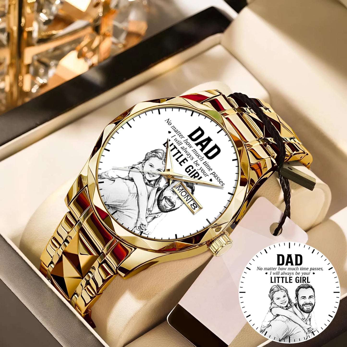 Father's Day Dad and Little Girl Husband Daddy Grandpa Limited Edition Watch