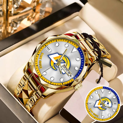 LA Rams Stainless Steel Watch