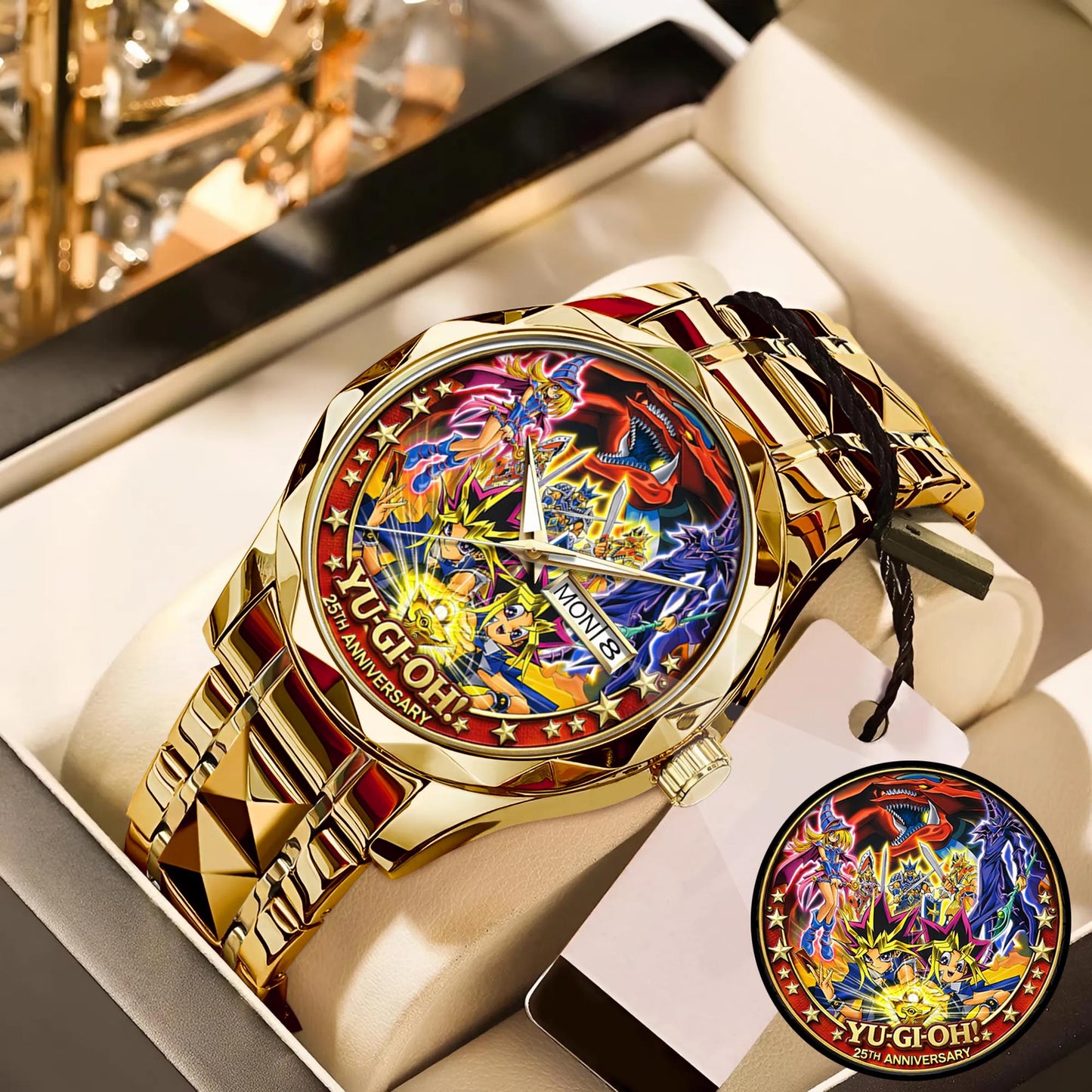 Anime Yugioh 25th Anniversary Coin Custom Watch