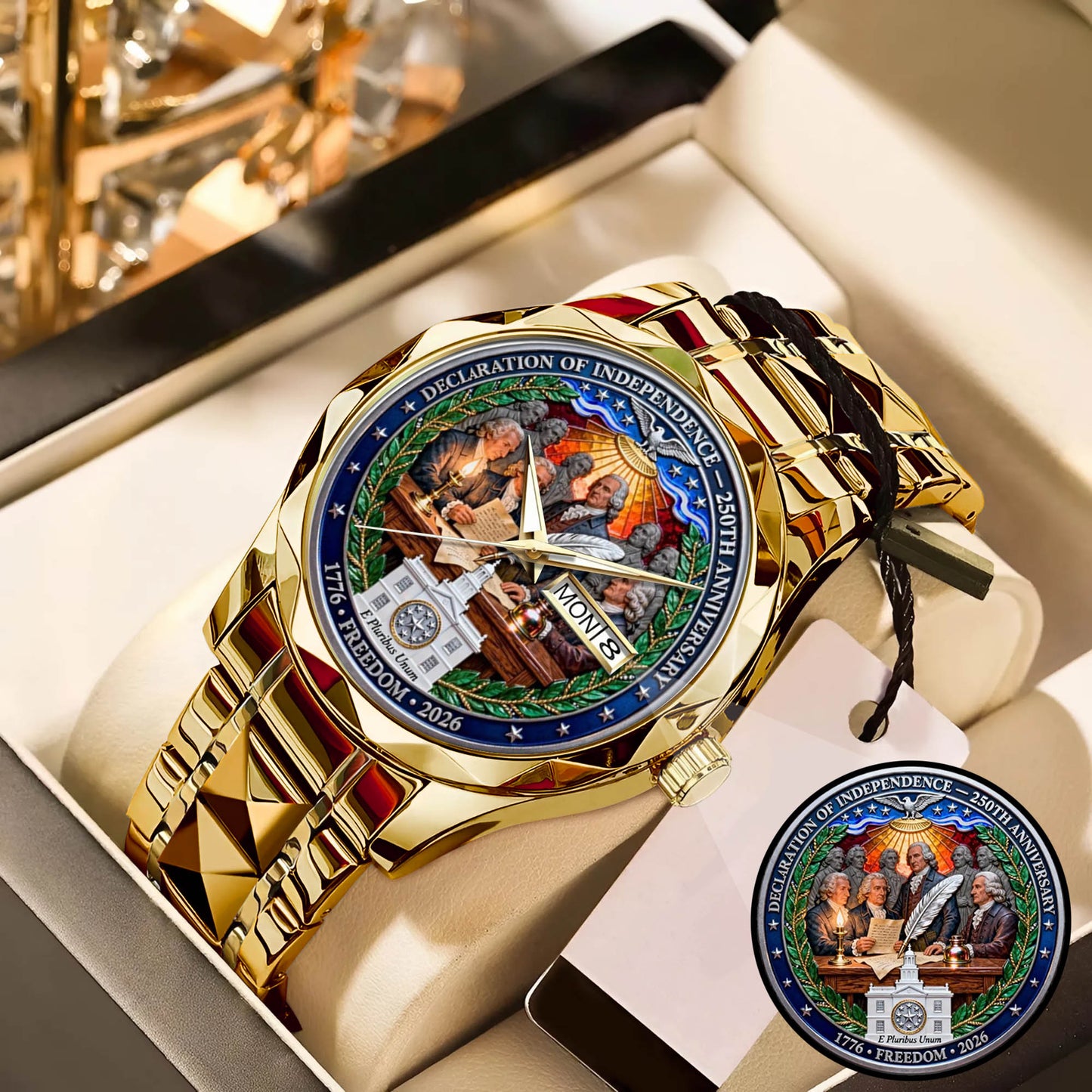 USA 250th Anniversary Founding Fathers Watch