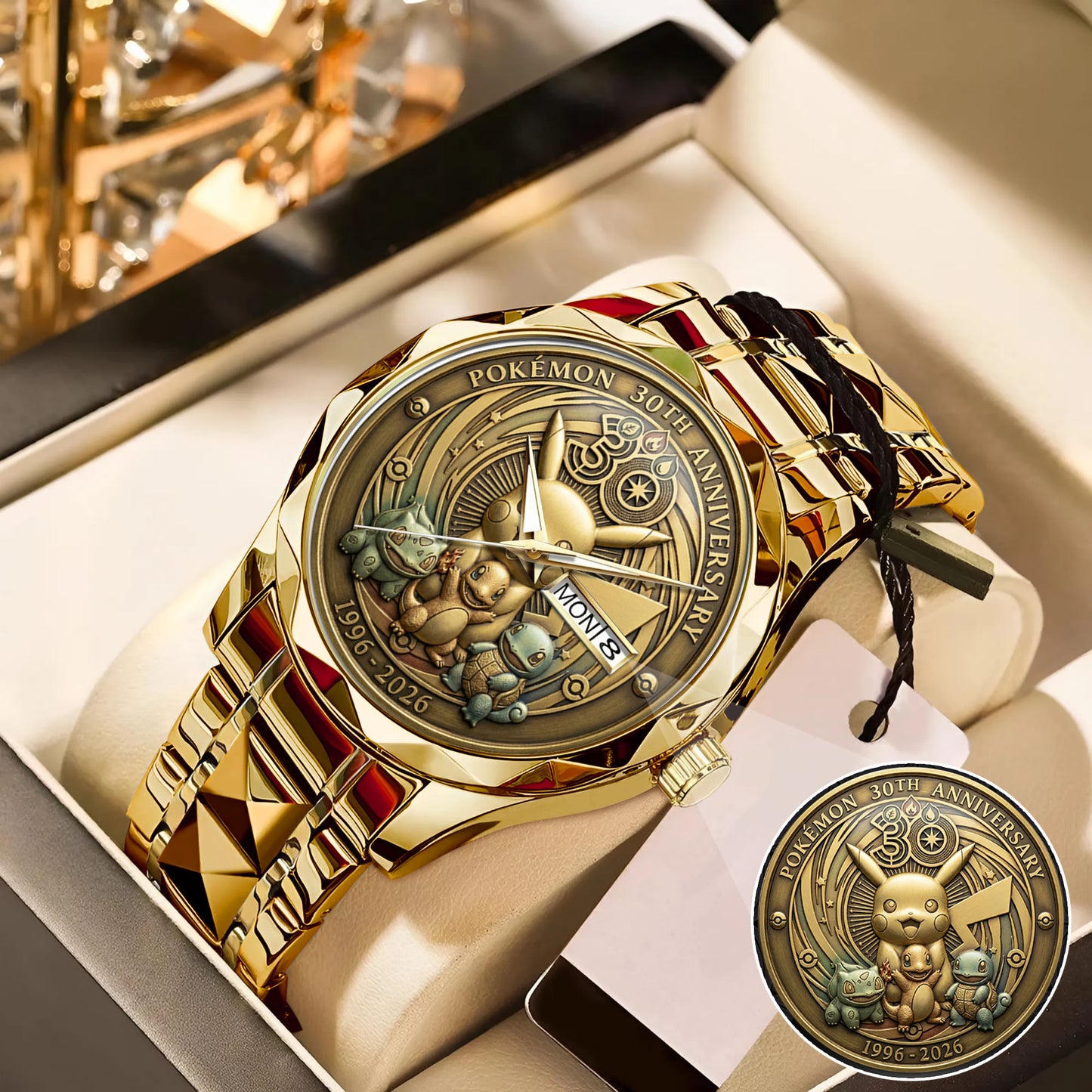 Pokemon 30th Anniversary Steel Stainless Watch