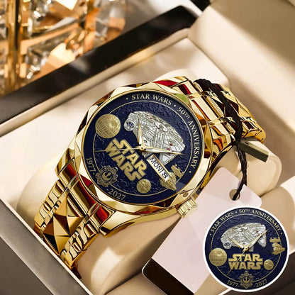 Star Wars 50th Anniversary Stainless Steel Watch