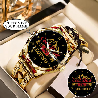 Personalized Father's Day Cool Dad The Legend Watch