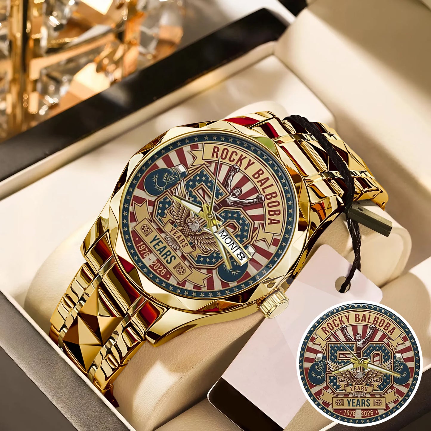 Rocky Balboa Never Stay Down 50th Anniversary Boxing Watch