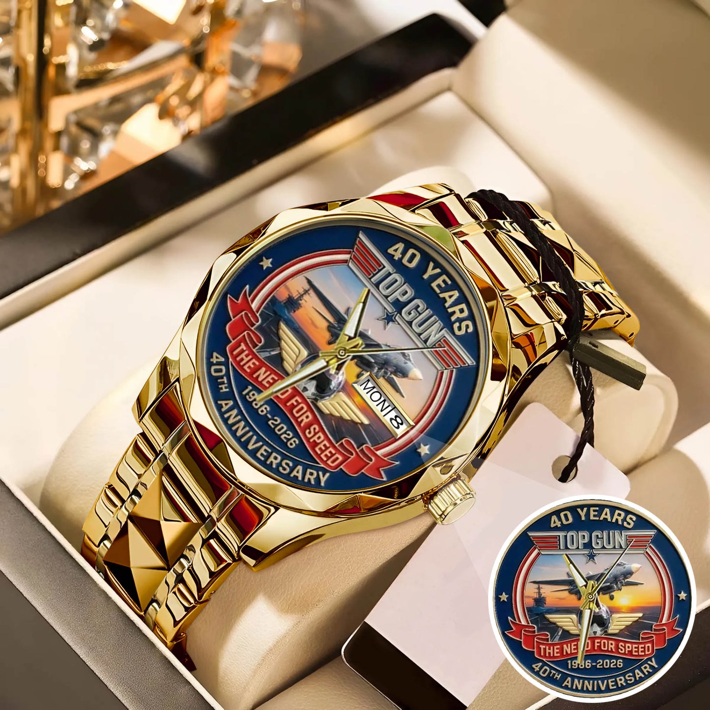 Top Gun Stainless Steel Watch