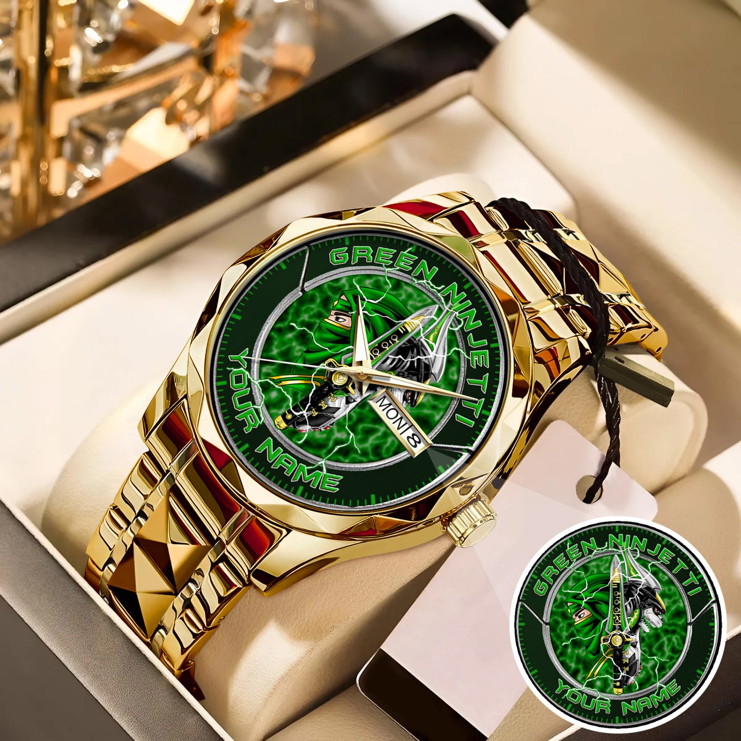 Power Rangers Green Ninjetti Personalized Watch
