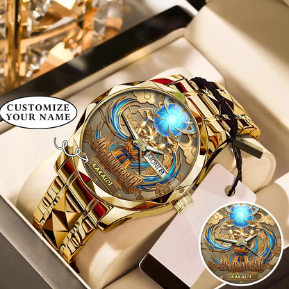 Personalized Spirit Bomb 40th Anniversary Watch – Custom Name For Milestone Celebration