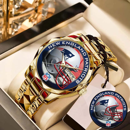 New England Patriots Champions Stainless Steel Watch