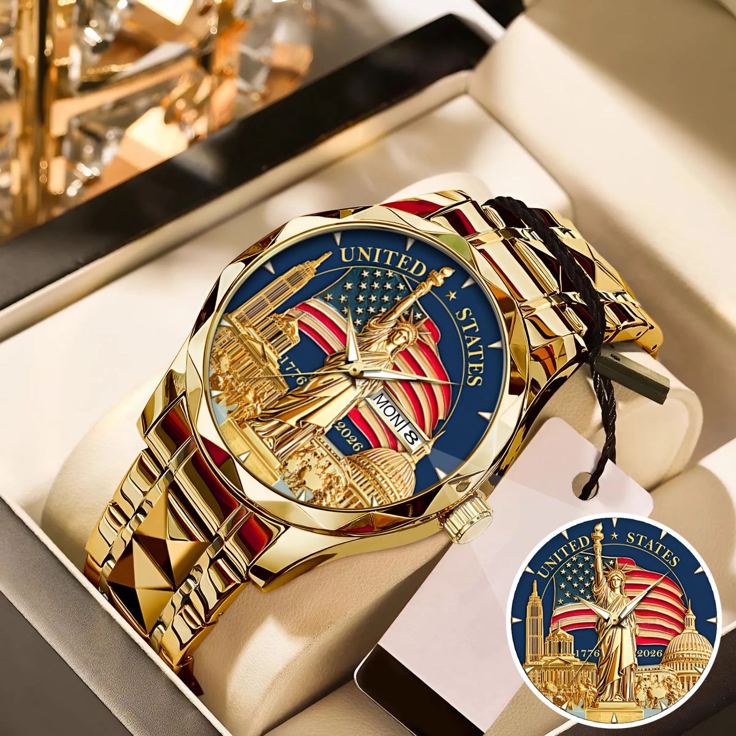 US 250th Anniversary Stainless Steel Watch