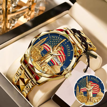US 250th Anniversary Stainless Steel Watch