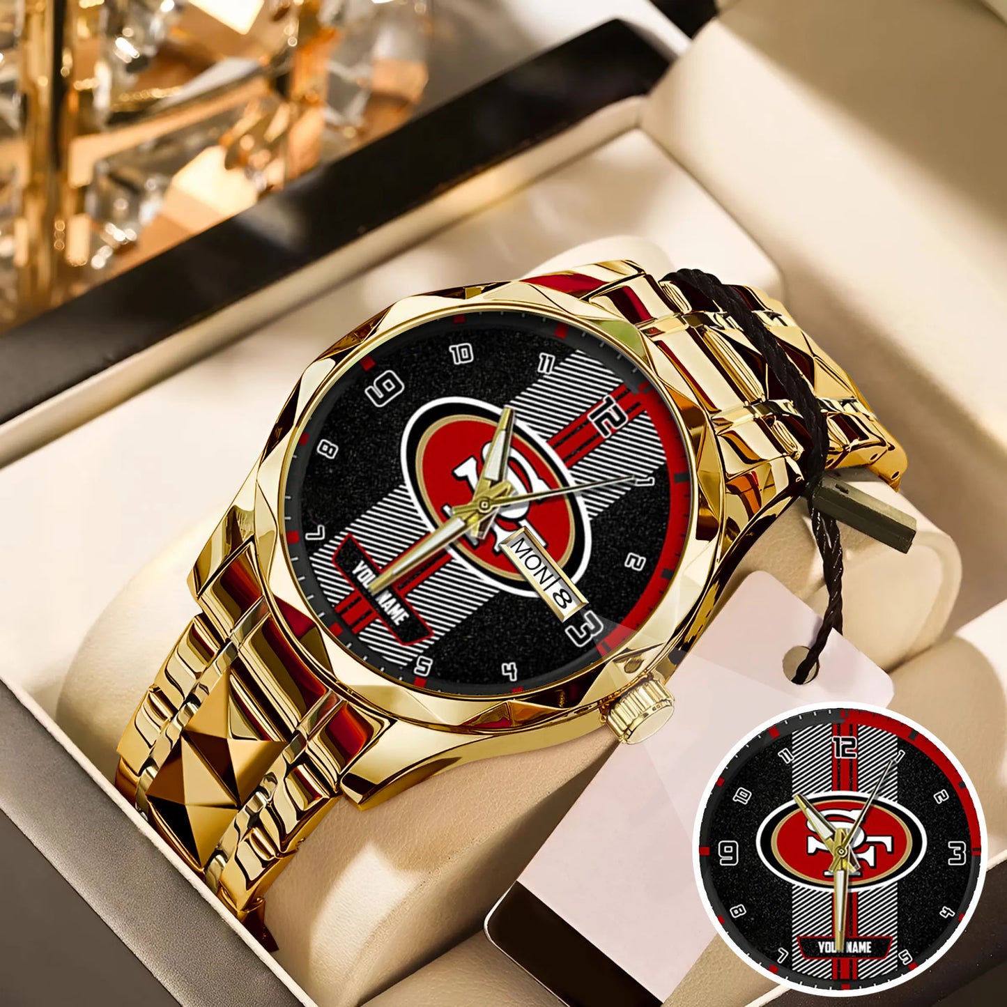 San Francisco Customized Black Stainless Steel Watch