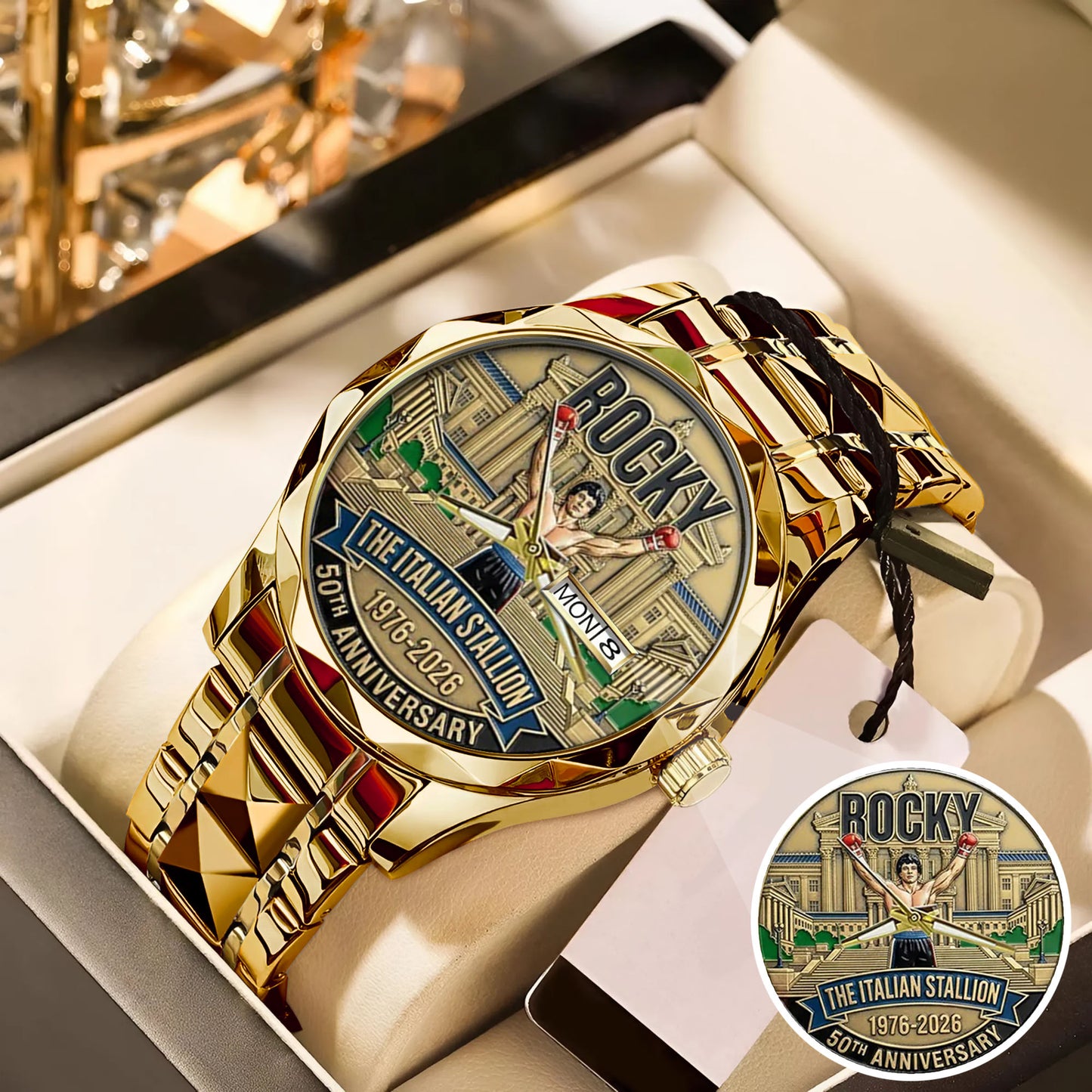 Rocky Balboa Never Stay Down 50th Anniversary Boxing Watch