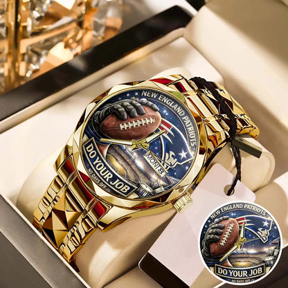 New England Patriots Champions Stainless Steel Watch
