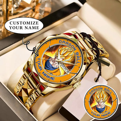 Anime Dragon Ball Songoku Custom Name Watch