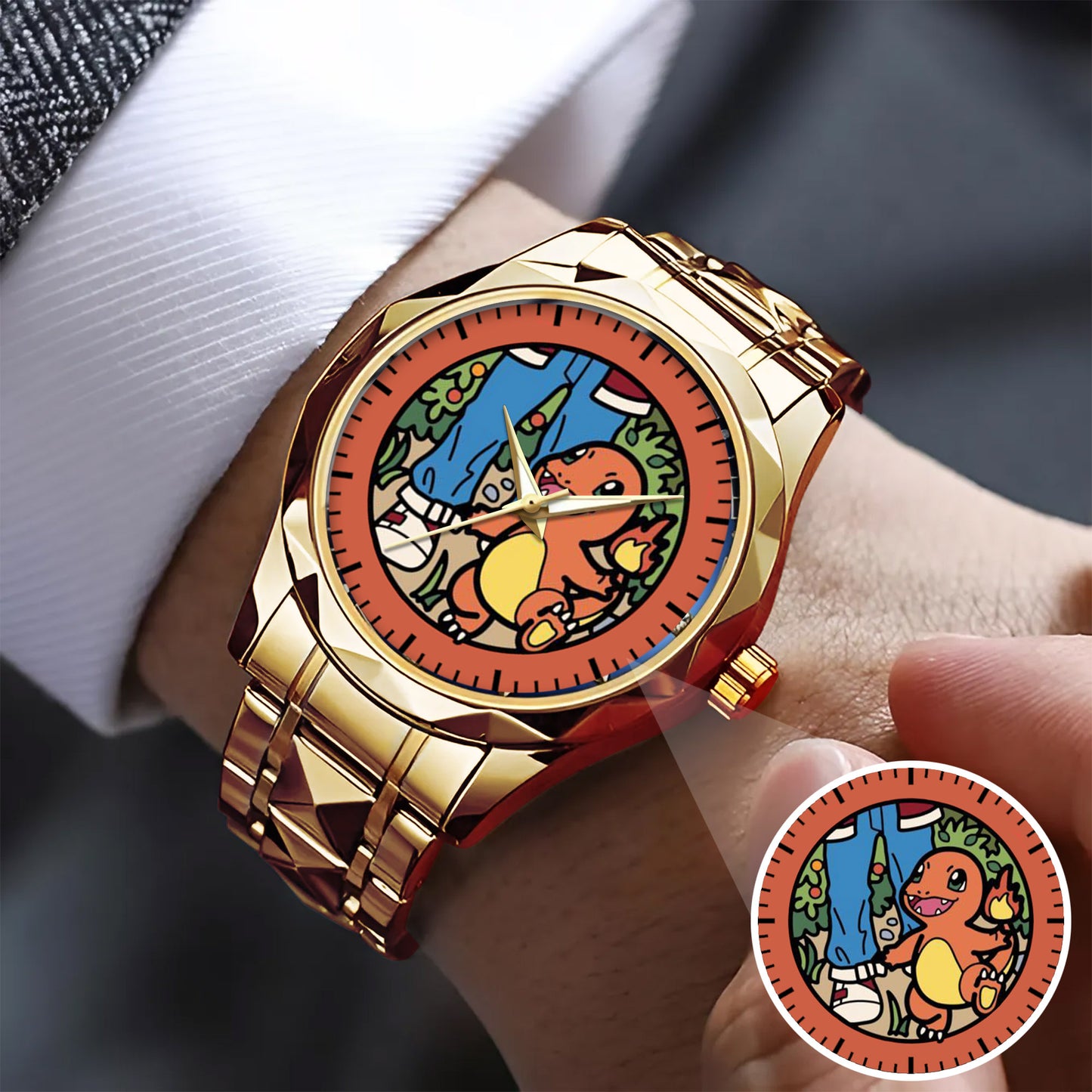 PKM Charmander Fire Edition Stainless Steel Watch