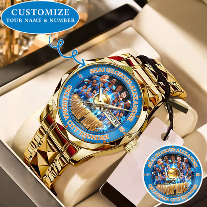 Basketball OKC 2024-2025 Champion Personalized Watch