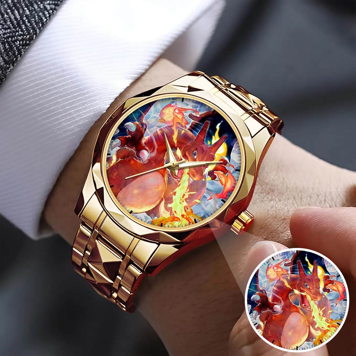 Personalized PKM Charizard Master Timepiece Limited Edition Watch