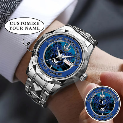 Mighty Morphin Power Rangers Triceratops Custom Name Watch