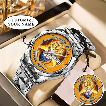 Anime Dragon Ball Songoku Custom Name Watch