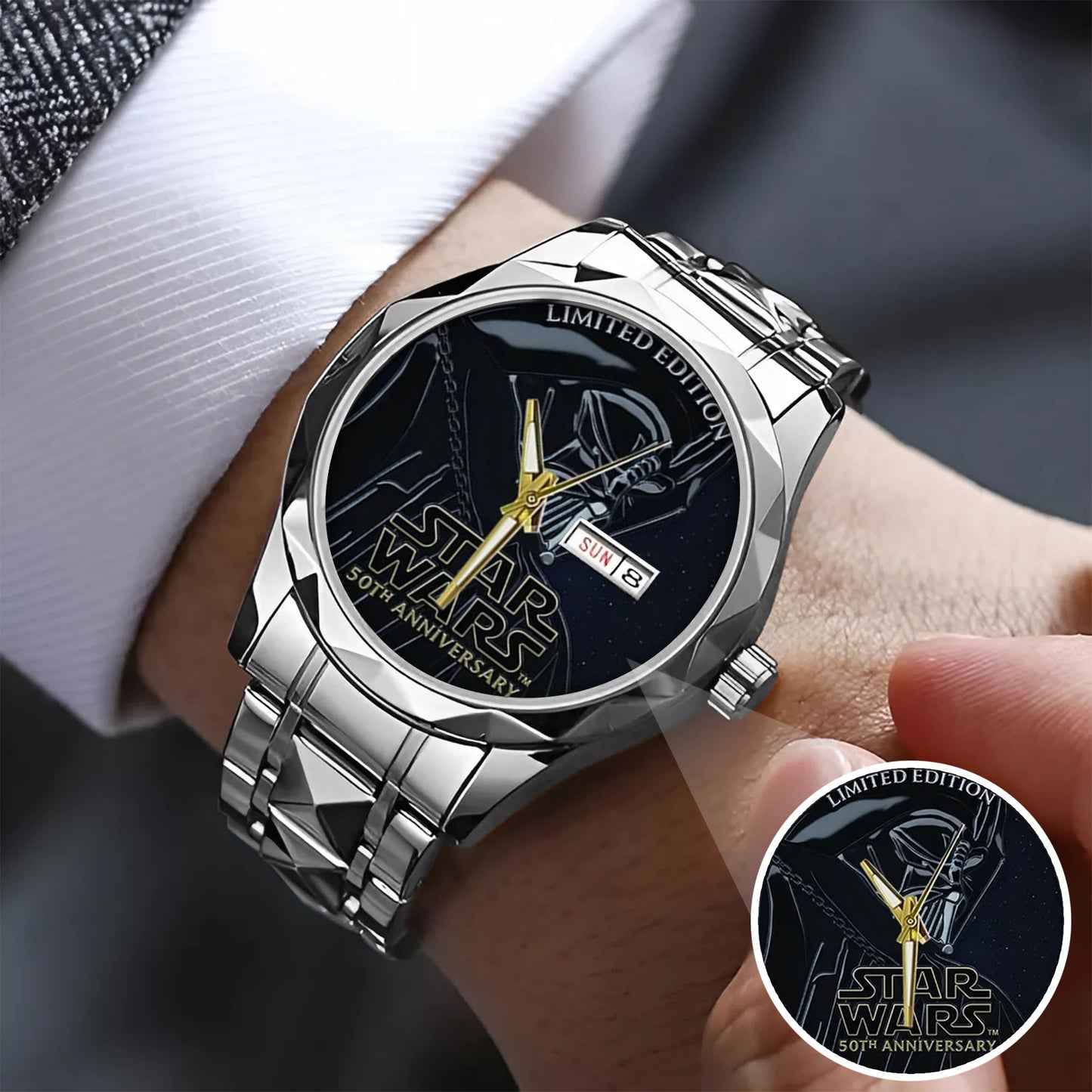 Star Wars 50th Anniversary Stainless Steel Watch