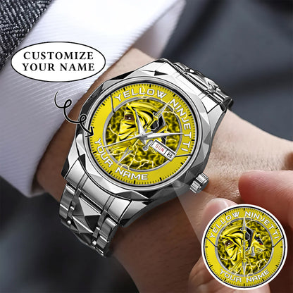 Power Rangers Yellow Ninjetti Personalized Watch