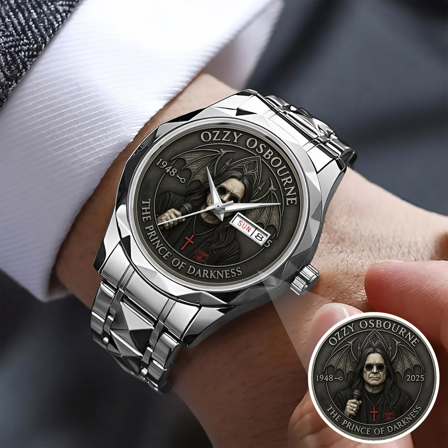 The Prince of Darkness Watch – Gothic Rock Style Watch for Fans & Collectors