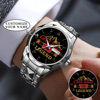 Personalized Father's Day Cool Dad The Legend Watch