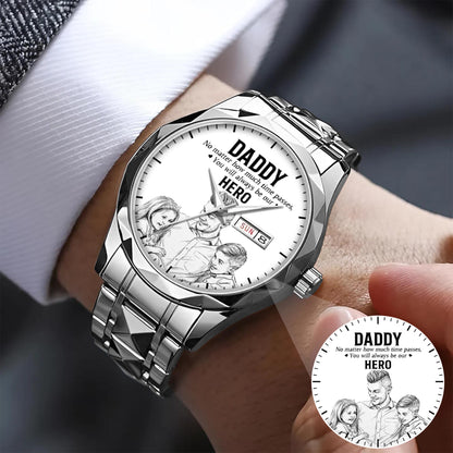 Father's Day Hero Husband Daddy Grandpa Limited Edition Watch