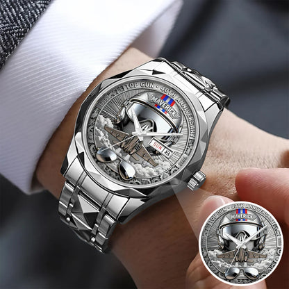 Top Gun 40th Anniversary Stainless Steel Watch