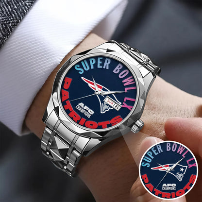 Super Bowl Stainless Steel Watch