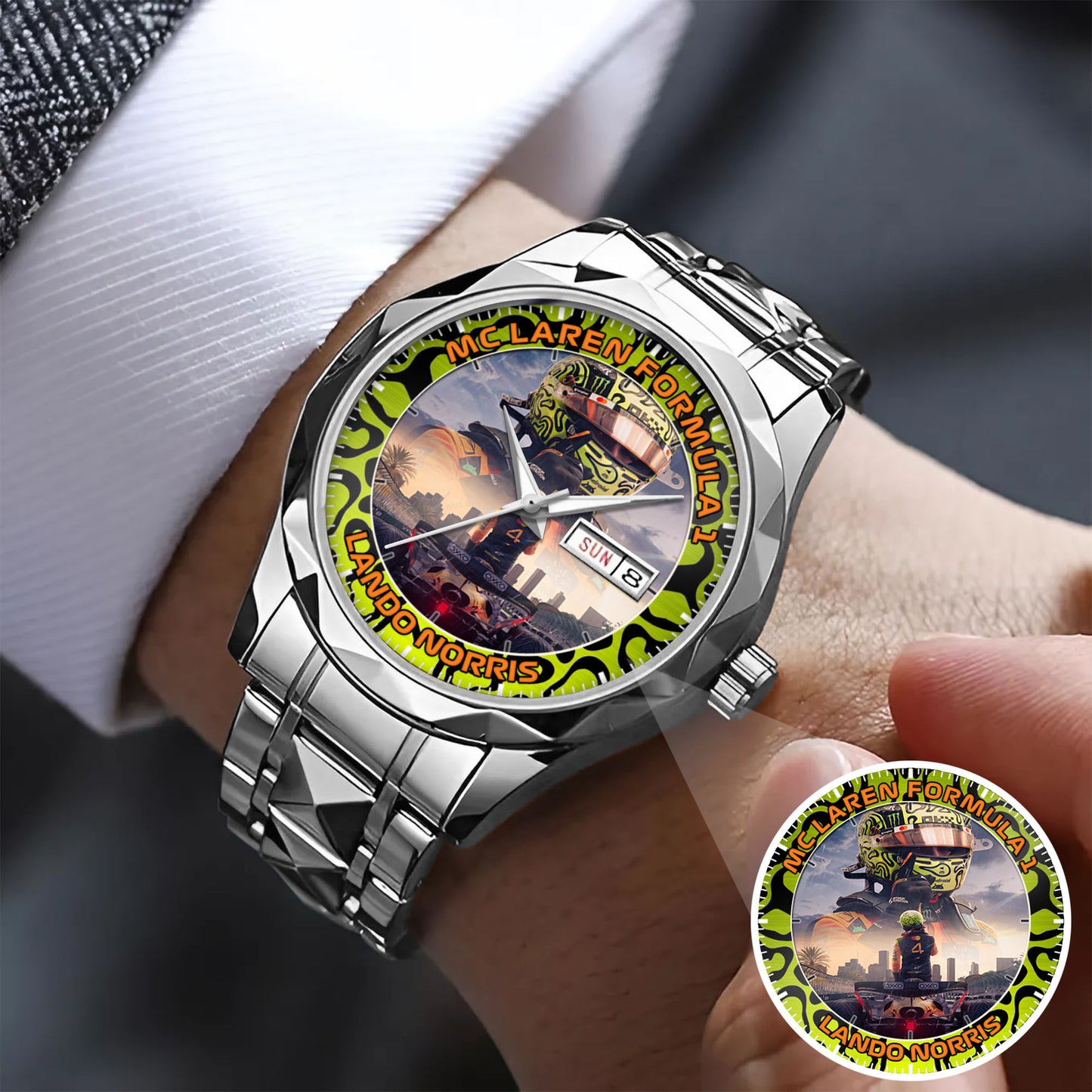 F1 Lando Norris McLaren Personalized Watch
