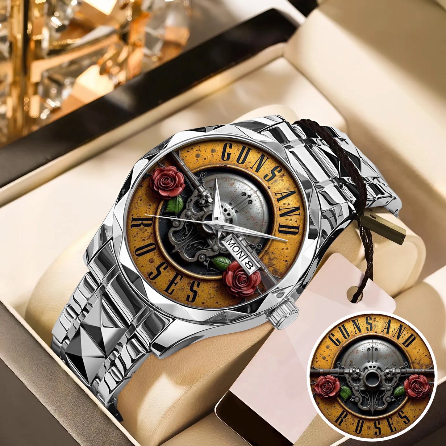 Rock Skull Limited Edition Watch –  3D Rose Details, Heavy Metal Edition
