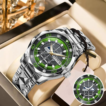 Seattle Seahawks Stainless Steel Watch