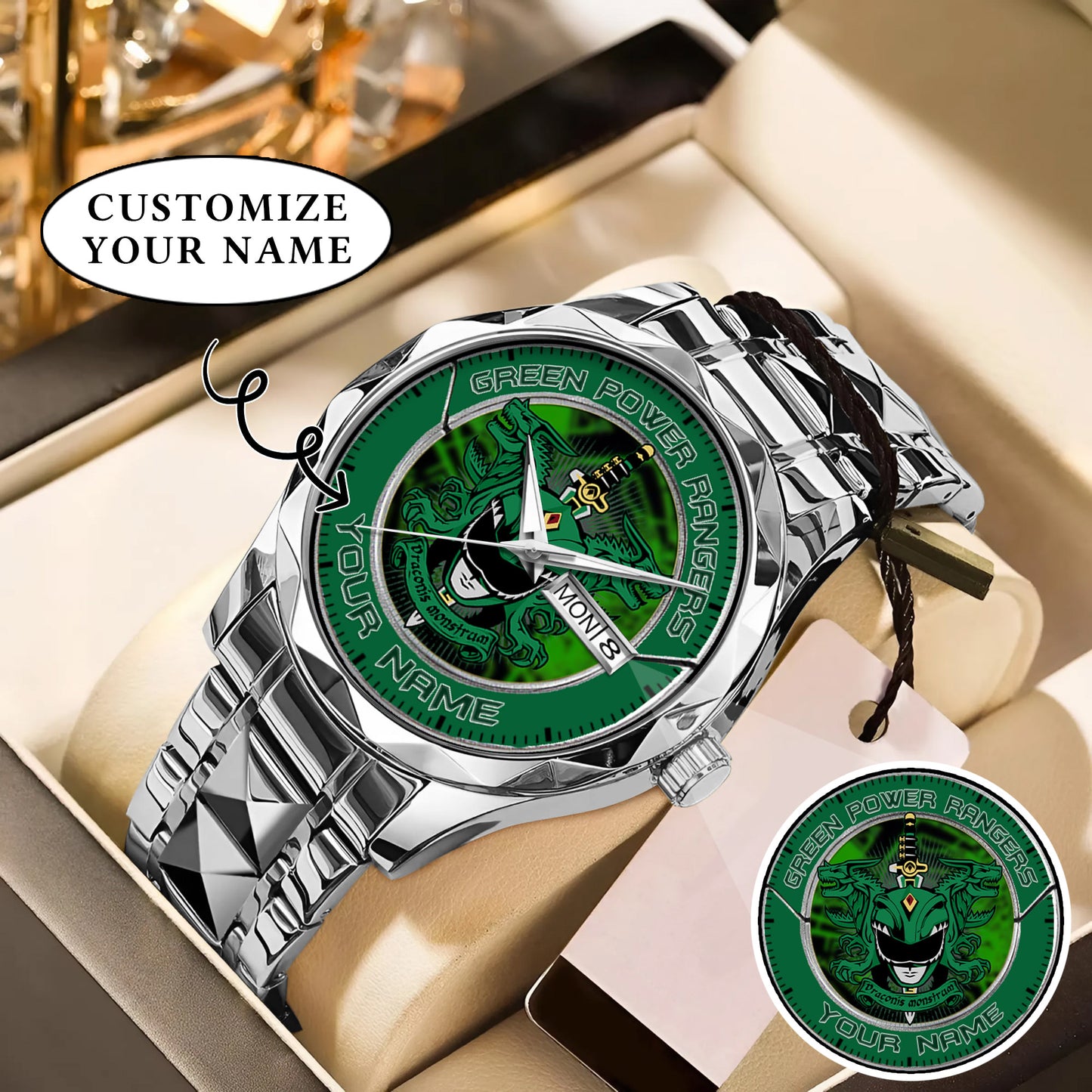 Mighty Morphin Power Rangers Dragonzord Custom Name Watch