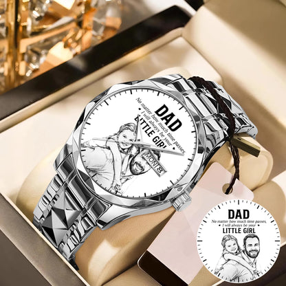 Father's Day Dad and Little Girl Husband Daddy Grandpa Limited Edition Watch