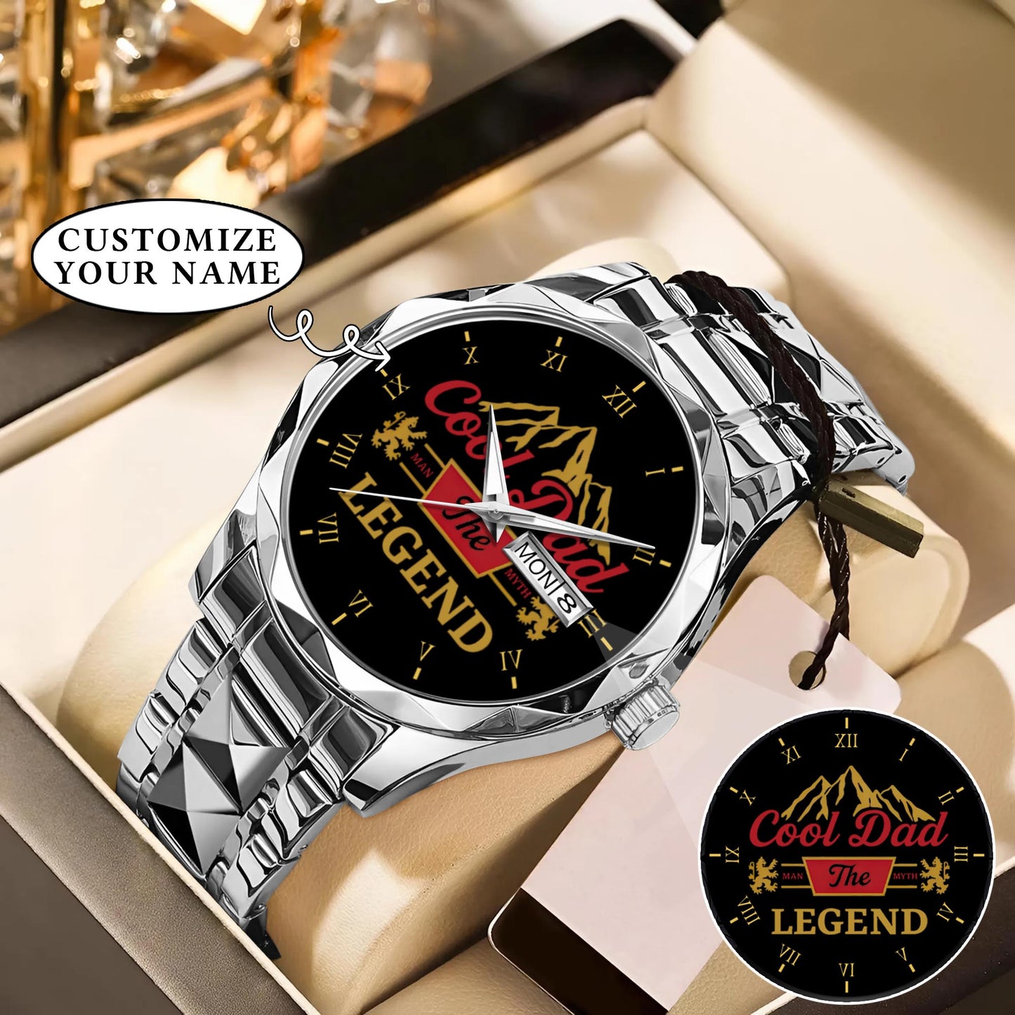 Personalized Father's Day Cool Dad The Legend Watch