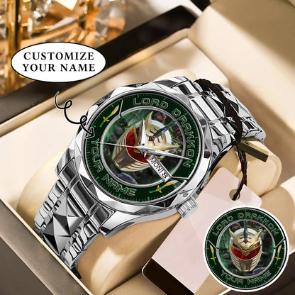 Power Rangers Lord Drakkon Helmet Custom Name Watch