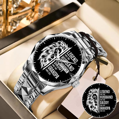Father's Day Legend Husband Daddy Grandpa Limited Edition Watch