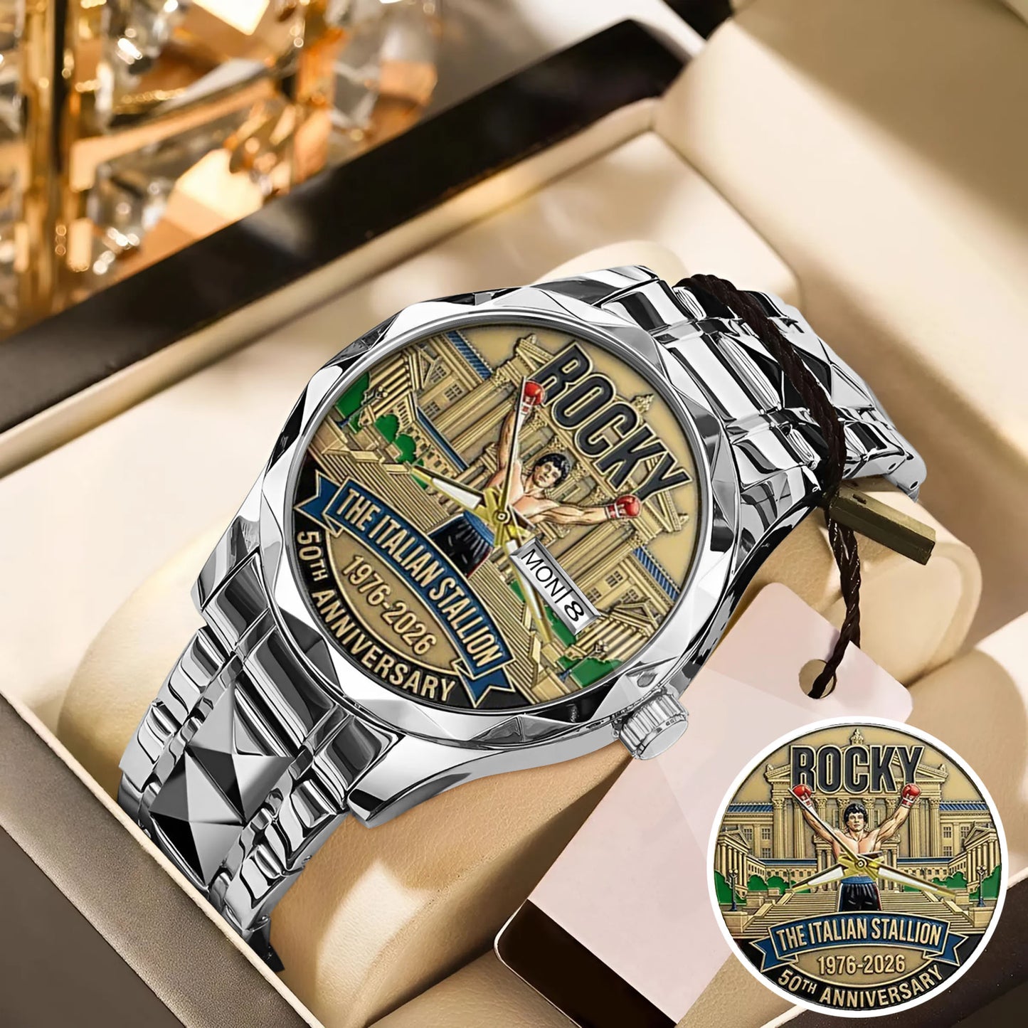 Rocky Balboa Never Stay Down 50th Anniversary Boxing Watch