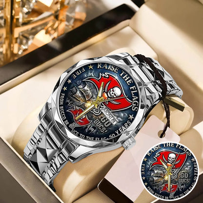 Tampa Bay Buccaneers 50th Anniversary Stainless Steel Watch